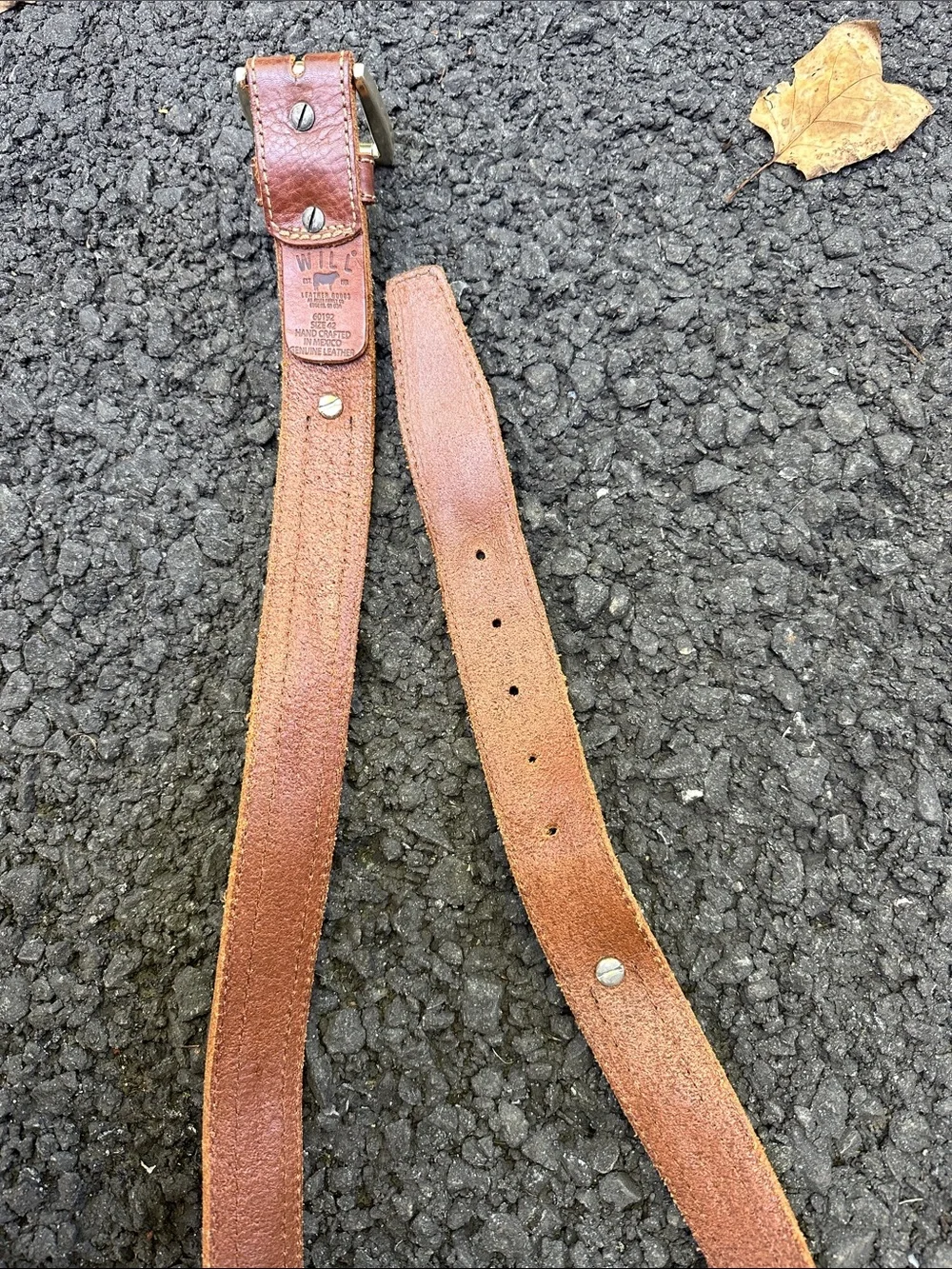 Will Leather Goods Brown Leather Key/Card Holder Clip